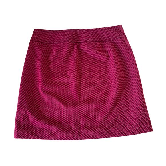 Ann Taylor Loft skirt lined size 10 pink and black euc - Picture 3 of 7
